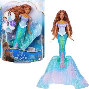 NIB Disney Little Mermaid Transforming Ariel from Girl to Mermaid Barbie Doll